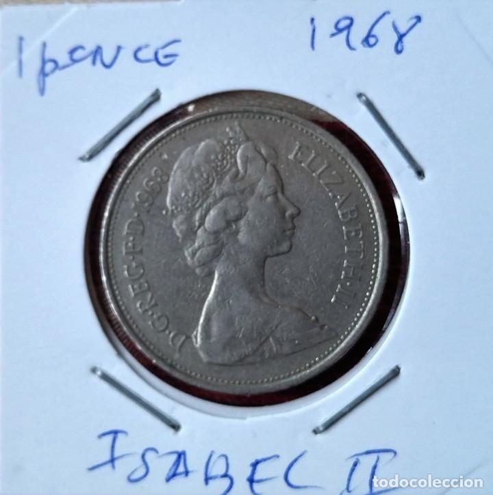 Monedas antiguas de Europa: 10 peniques 1968 GRAN BRETA&Ntilde;A