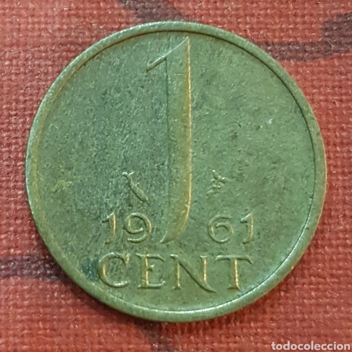 Monedas antiguas de Europa: Holanda. 1 c&eacute;ntimo de 1961 - Foto 2