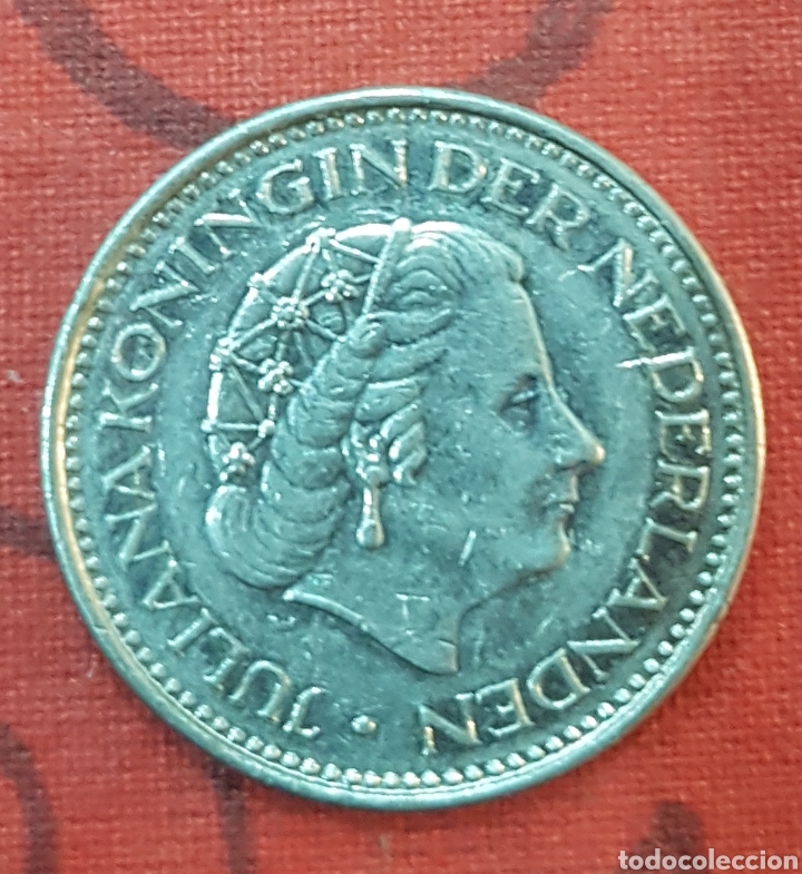 Monedas antiguas de Europa: Holanda. 1 gulden de 1980 - Foto 2
