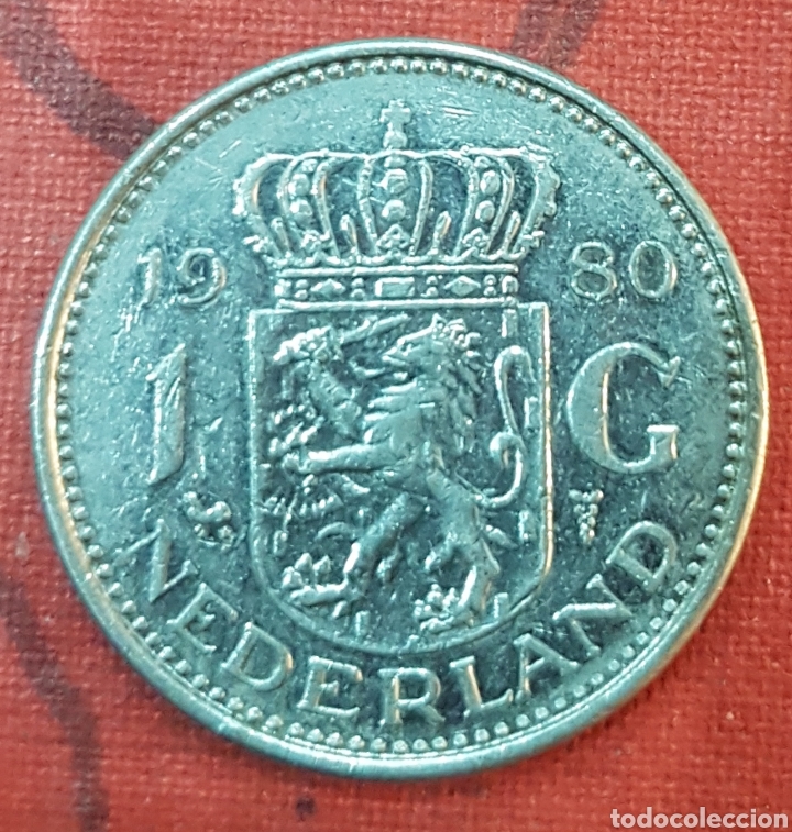 Monedas antiguas de Europa: Holanda. 1 gulden de 1980 - Foto 1