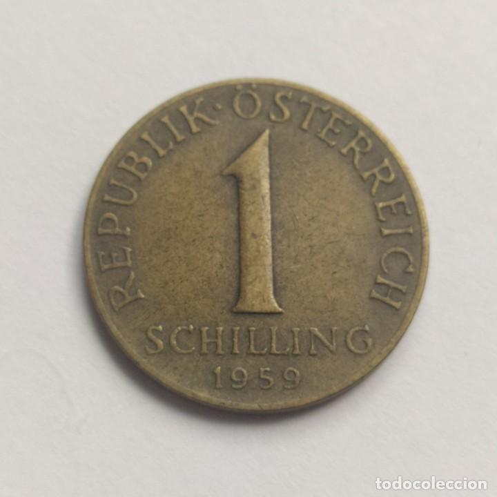 Monedas antiguas de Europa: ## Austria 1959 1 Schilling ## - Foto 1