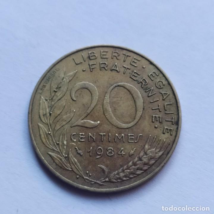 Monedas antiguas de Europa: ## Francia 20 C&eacute;ntimos 1984 ## - Foto 1
