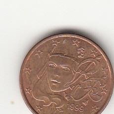 Monedas antiguas de Europa: FRANCIA 1 CÉNTIMO DE EURO 1999.