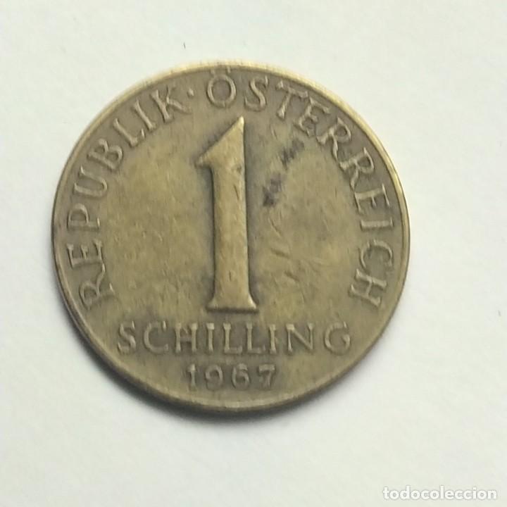 Monedas antiguas de Europa: ## Austria # 1 Schilling 1967 ## - Foto 1