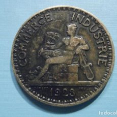 Monedas antiguas de Europa: FICHA TOKEN FRANCESA - COMMERCE INDUSTRIE - AÑO 1923 - CHAMBERS DE FRANCE - BON POUR 2 FRANCS, 27 MM