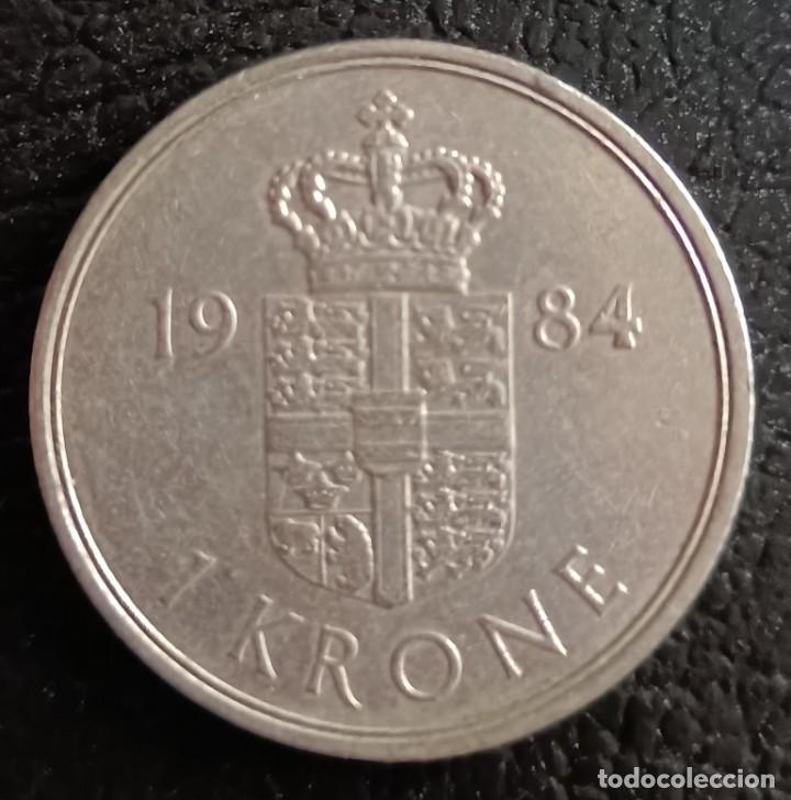 Monedas antiguas de Europa: 1 Corona 1984 - Dinamarca - Foto 1