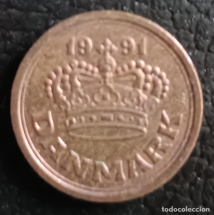 Monedas antiguas de Europa: 25 Ore 1991 - Dinamarca - Foto 1