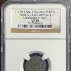 Monedas antiguas de Europa: NGC (1279-1307) ENGLAND PENNY YORKS-EDWARD I ARCHBISHOP MINT. Lote 309807198