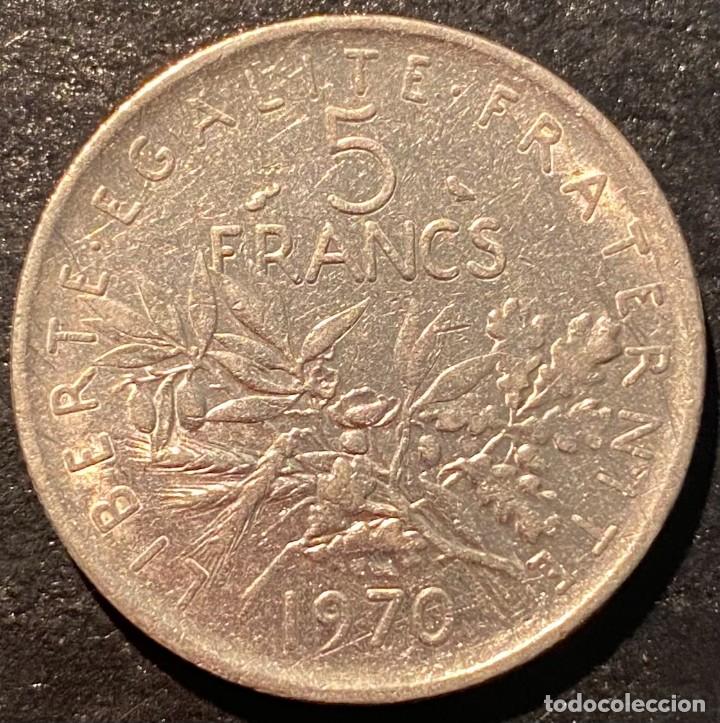 Monedas antiguas de Europa: FRANCIA 5 FRANCOS 1970 - Foto 2