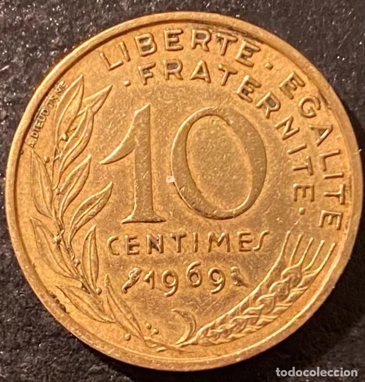 Monedas antiguas de Europa: FRANCIA 10 CENTIMOS 1969 - Foto 2
