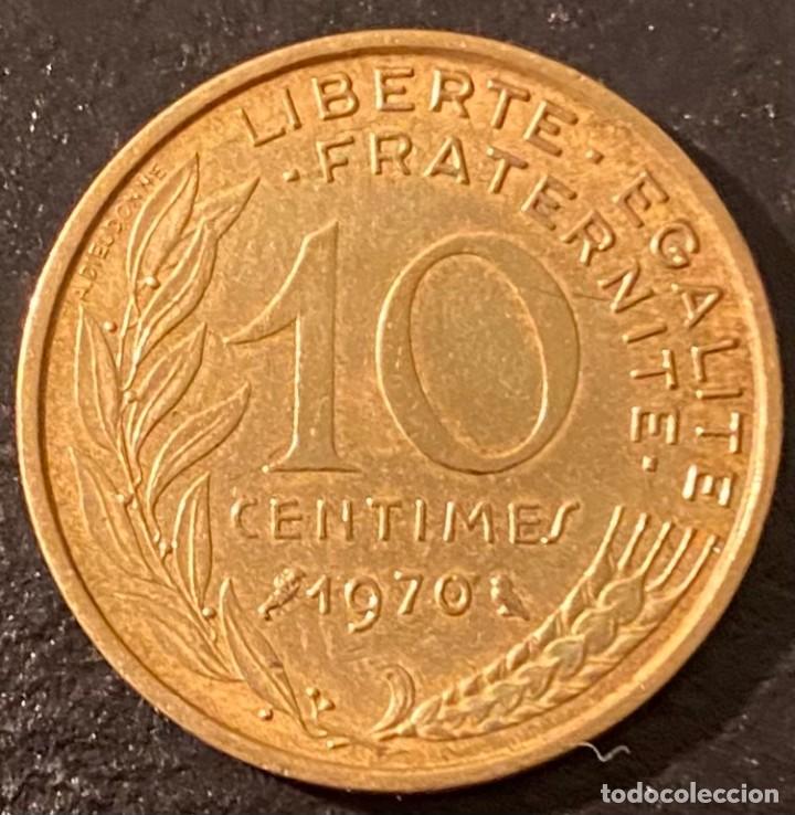 Monedas antiguas de Europa: FRANCIA 10 CENTIMOS 1970 - Foto 2