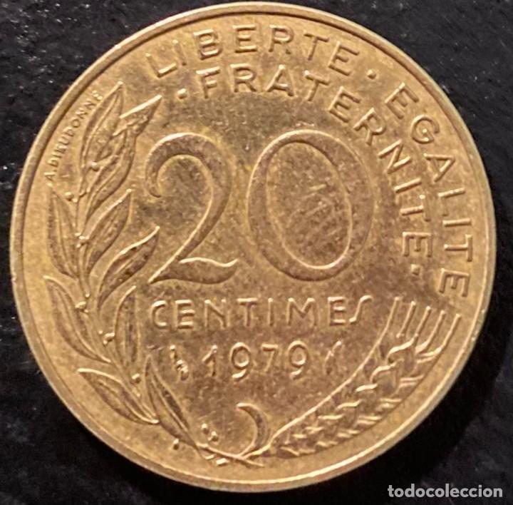 Monedas antiguas de Europa: FRANCIA 20 CENTIMOS 1979 - Foto 2