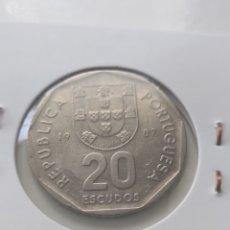 Monete antiche di Europa: PORTUGAL 20 ESCUDOS 1987. Lote 311920458