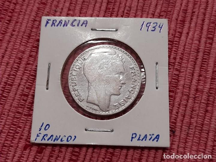 FRANCIA, 10 FRANCS 1934, PLATA (Numismática - Extranjeras - Europa)