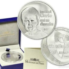 Monedas antiguas de Europa: FRANCIA 20 EURO PLATA 2009 PIEFORT - INSTITUT CURIE - CENT ANS D’INNOVATION 20€. Lote 312500983