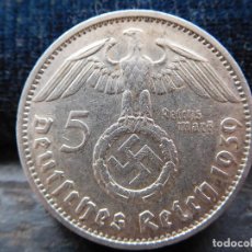 Monete antiche di Europa: MONEDA DE PLATA 5 MARCOS AÑO 1939 J ALEMANIA III REICH. Lote 312723903