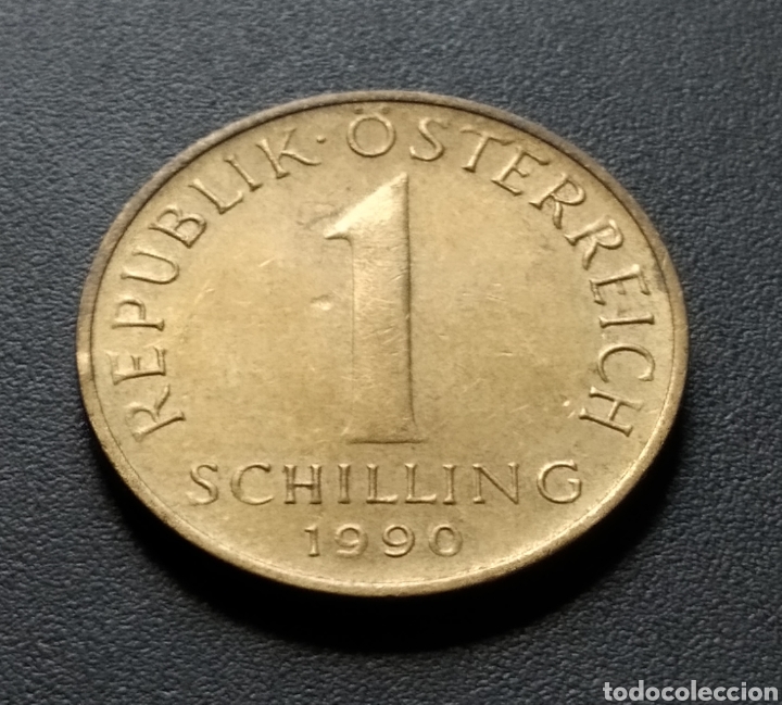 Monedas antiguas de Europa: MONEDA - AUSTRIA 1 CHEL&Iacute;N 1990 - Foto 3