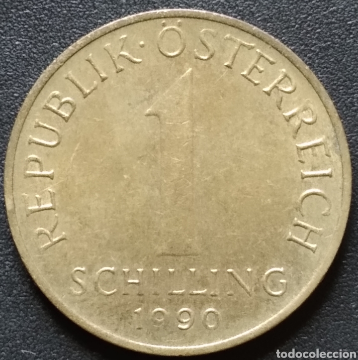 Monedas antiguas de Europa: MONEDA - AUSTRIA 1 CHEL&Iacute;N 1990 - Foto 1