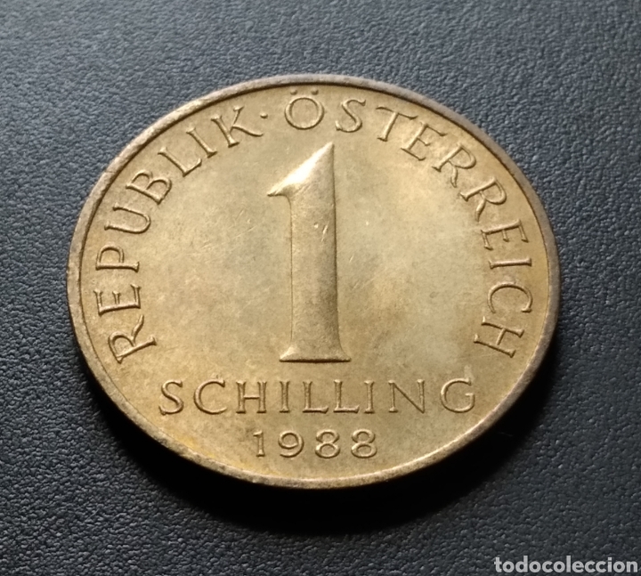 Monedas antiguas de Europa: MONEDA - AUSTRIA 1 CHEL&Iacute;N 1988 - Foto 3