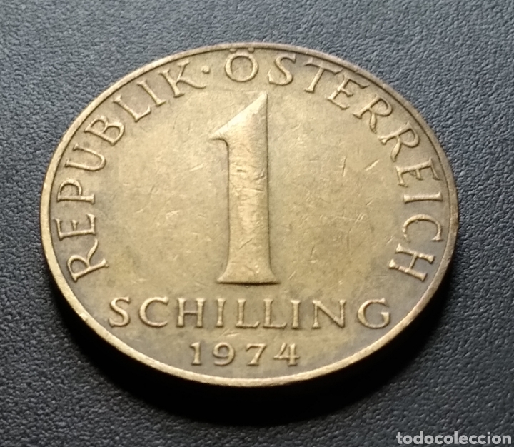 Monedas antiguas de Europa: MONEDA - AUSTRIA 1 CHEL&Iacute;N 1974 - Foto 3