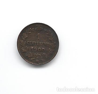 Monedas antiguas de Europa: ITALIA- 1 CENTESIMO- 1900 - Foto 2