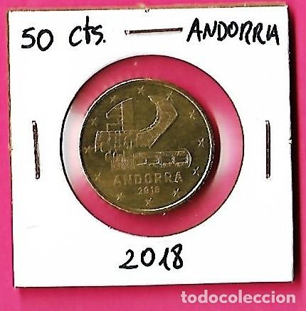 Monedas antiguas de Europa: 50 C&Eacute;NTIMOS ANDORRA 2018 - Foto 1