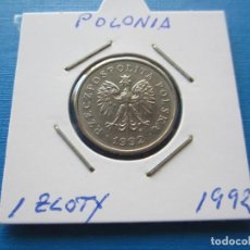 Monedas antiguas de Europa: MONEDA DE POLONIA DE 1 ZLOTY DE 1992. Lote 314959778