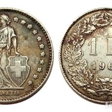 Monedas antiguas de Europa: SUIZA 1 FRANCO 1963, PLATA. Lote 315043538