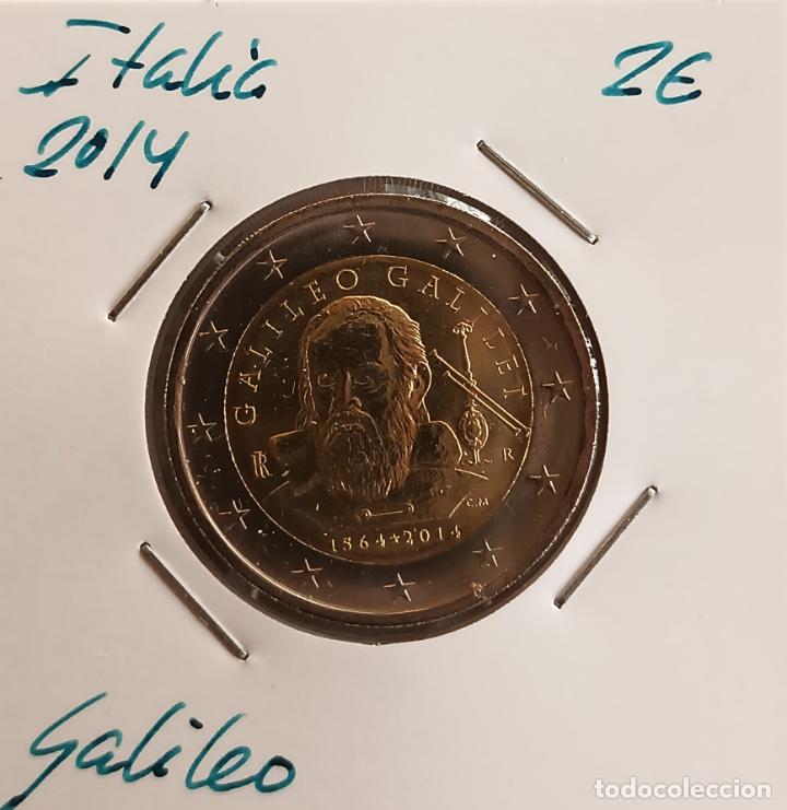 Monedas antiguas de Europa: Moneda de 2&euro; cc, Italia 2014, Galileo SC