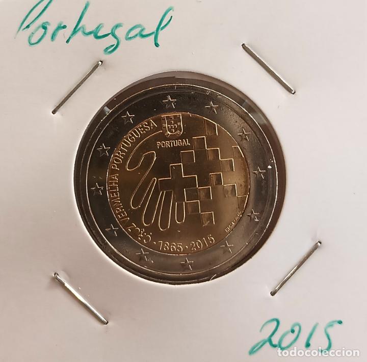 Monedas antiguas de Europa: Moneda de 2&euro; cc, Portugal 2015, Cruz Roja, SC