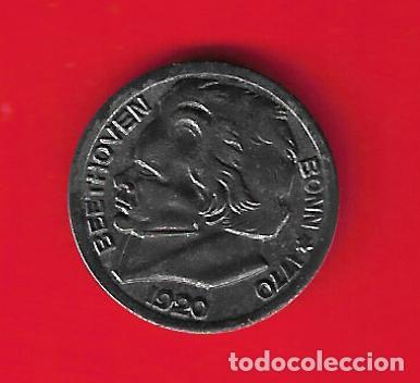 Monedas antiguas de Europa: BONN, ALEMANIA,NOTGELD, 10 PFG 1920, BEETHOVEN, HIERRO, NOTGELD, MONEDA DE NECESIDAD