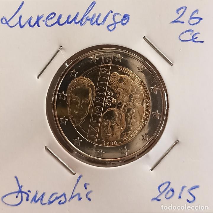 Monedas antiguas de Europa: Moneda de 2&euro; cc, Luxemburgo 2015, dinast&iacute;a de Nassau, SC