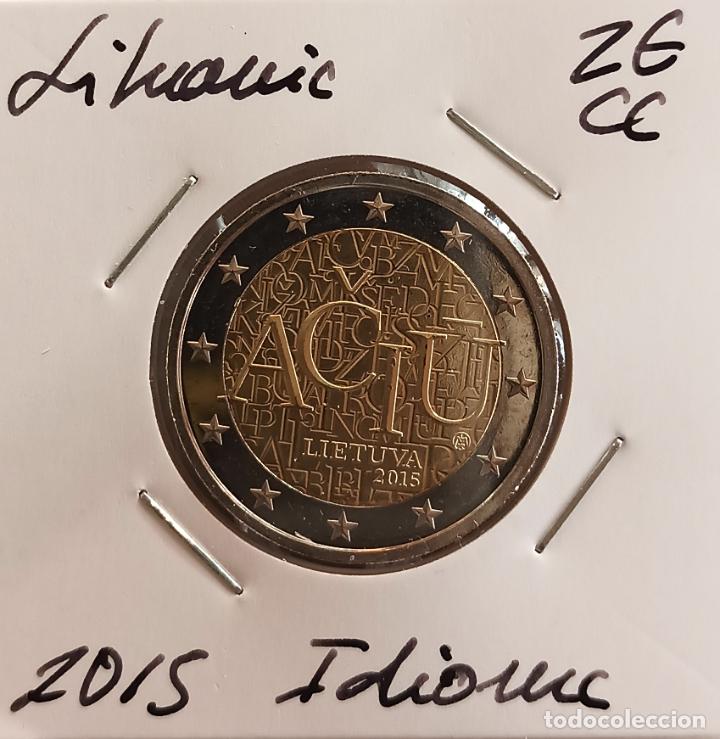 Monedas antiguas de Europa: Moneda de 2&euro; cc, Lituania 2015, Idioma lituano, SC