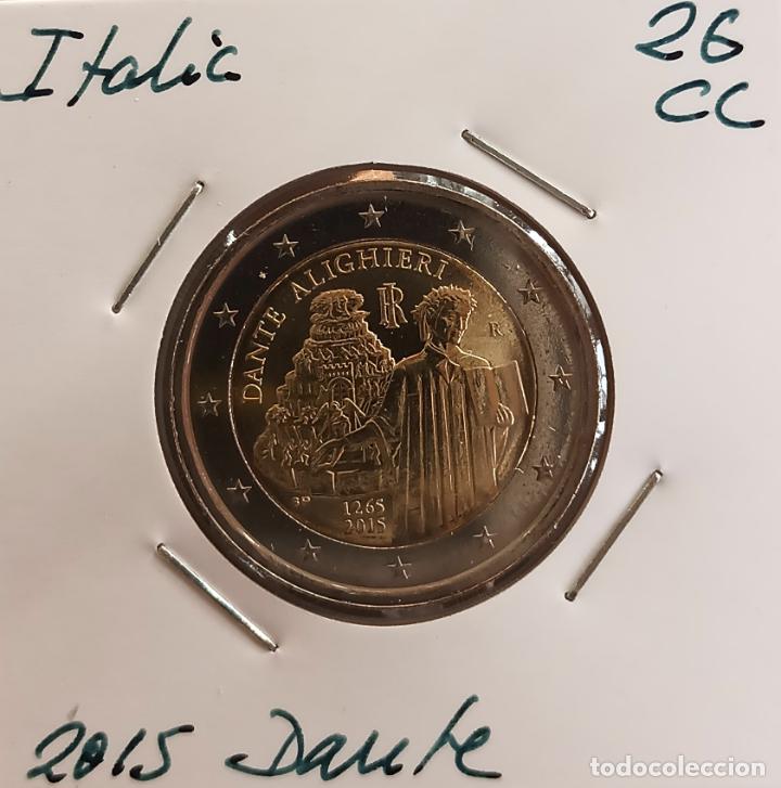 Old Coins of Europe: Moneda de 2&euro; cc, Italia 2015, Dante, SC