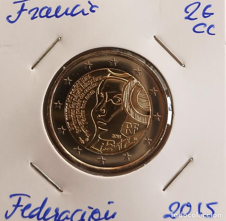 Monete antiche di Europa: Moneda de 2&euro; cc, Francia 2015, Fiesta de la Federaci&oacute;n, SC