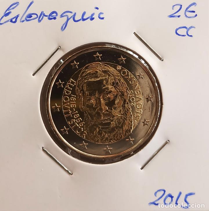 Monedas antiguas de Europa: Moneda de 2&euro; cc, Eslovaquia 2015, Stur, SC