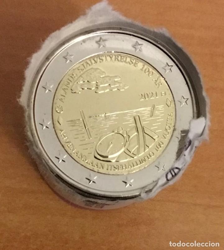 Monedas antiguas de Europa: Moneda 2 Euros Conmemorativa Finlandia 2021 - Centenario del autogobierno de la regi&oacute;n de &Aring;land