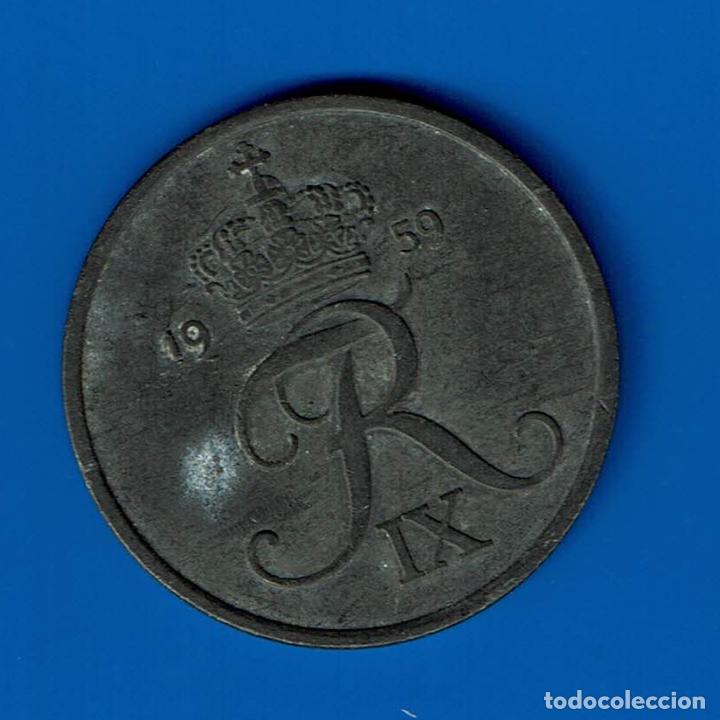 Monedas antiguas de Europa: DINAMARCA 5 ORE 1959 - Foto 2