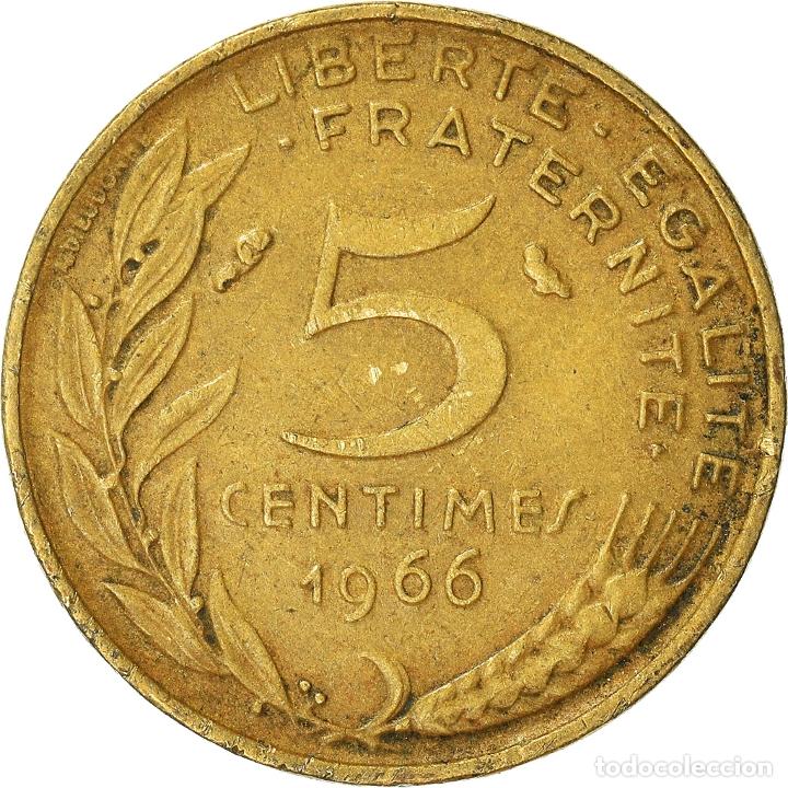 Monedas antiguas de Europa: [#962212] Moneda, Francia, 5 Centimes, 1966 - Foto 2