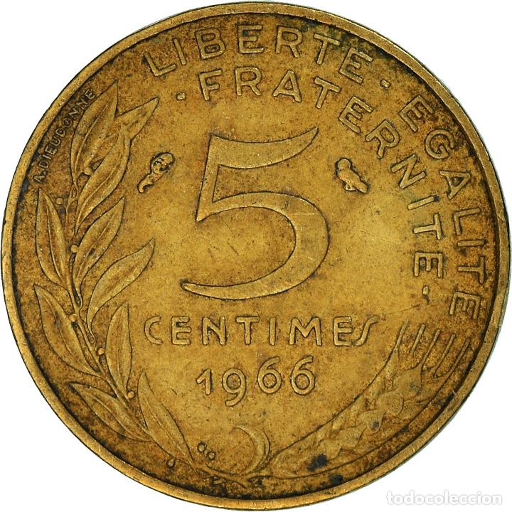 Monedas antiguas de Europa: [#962623] Moneda, Francia, 5 Centimes, 1966 - Foto 2