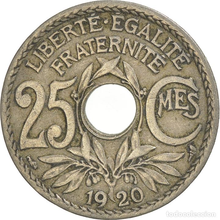 Monedas antiguas de Europa: [#968118] Moneda, Francia, 25 Centimes, 1920 - Foto 2