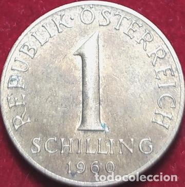 Monedas antiguas de Europa: moneda 1 schilling austria 1960 - Foto 1