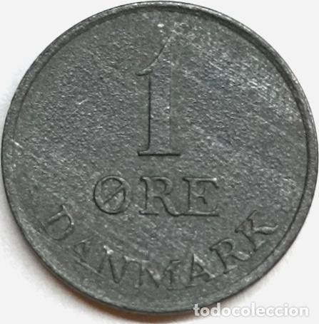 Monedas antiguas de Europa: moneda 1 ore dinamarca 1961 - Foto 1