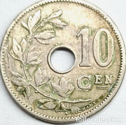 Monete antiche di Europa: moneda 10 centimos belgica 1905 belgie en holandes