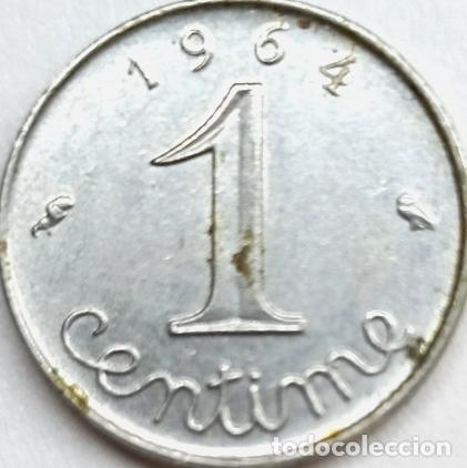Monedas antiguas de Europa: moneda 1 centimo francia 1964 - Foto 1