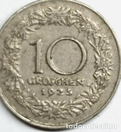 Monedas antiguas de Europa: moneda 10 groschen austria 1925 - Foto 1