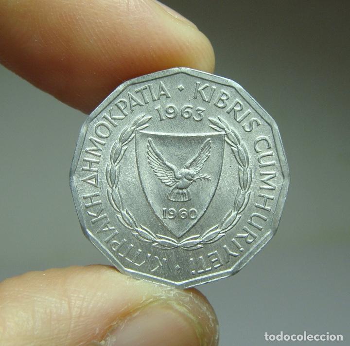 Monedas antiguas de Europa: 1 Mil. Chipre - 1963 - Foto 1