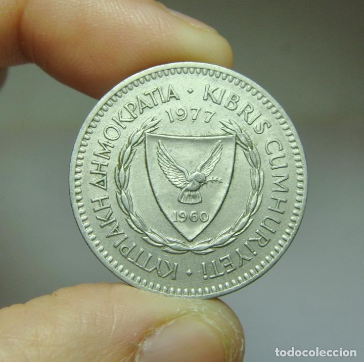 Monedas antiguas de Europa: 50 Mils. Chipre - 1977 - Foto 1