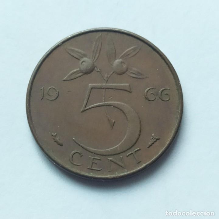 Monedas antiguas de Europa: ## Holanda 5 centimo 1966 ## - Foto 2