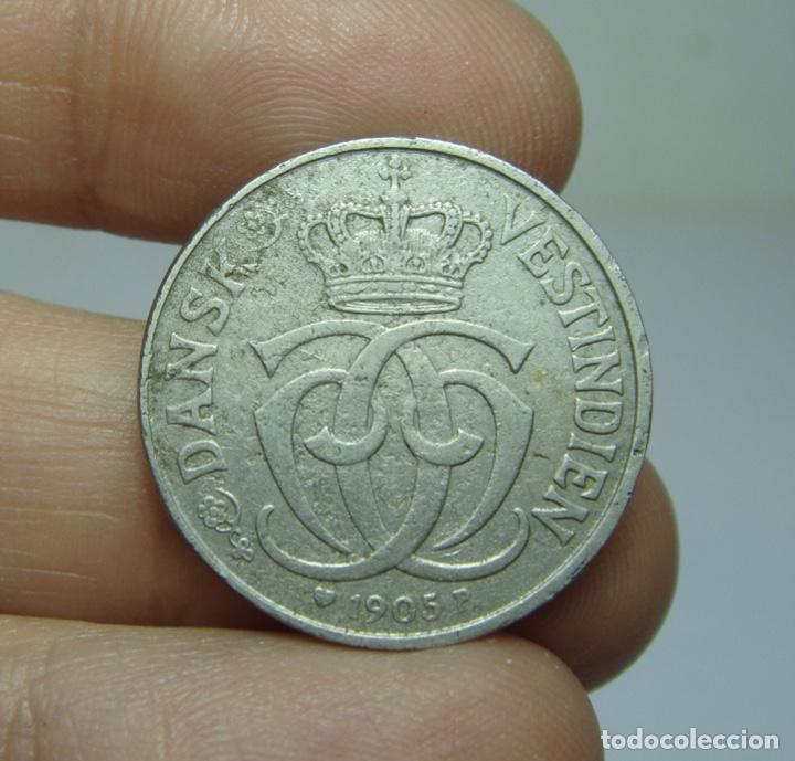 Monedas antiguas de Europa: 5 C&eacute;ntimos. Dinamarca - 1905 (India) - Foto 1